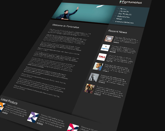 fortunatus website design