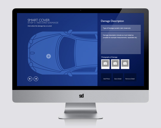 Claim UX damage photo & description