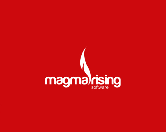 magma rising logo design