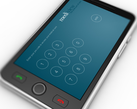 mediview UX PIN entry