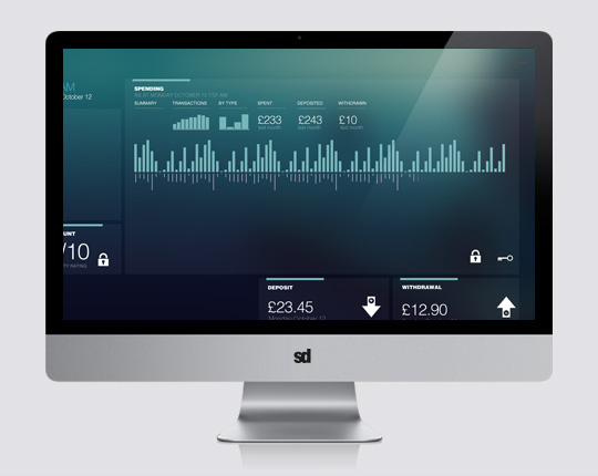 payment application UX prototype - spending summary