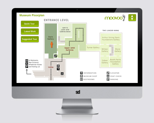 moovoo UX - museum map view