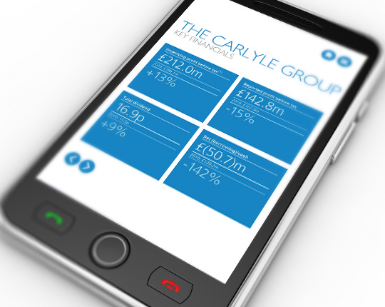 Electronic annual report key financials