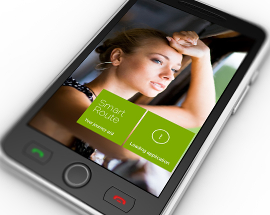 smartroute UX mobile splash screen