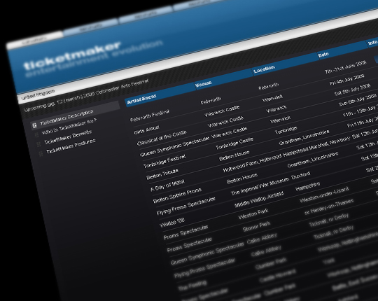 customer ticket website