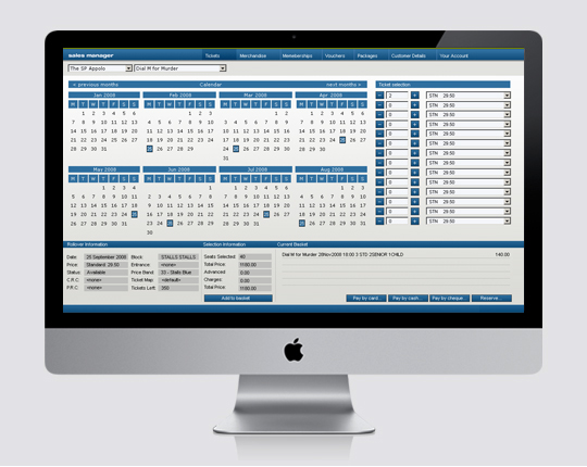 ticketing application UX design - event picker
