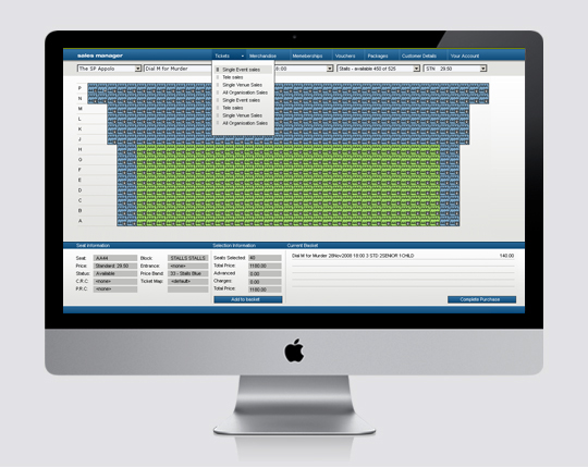 ticketing application UX design - seat picker